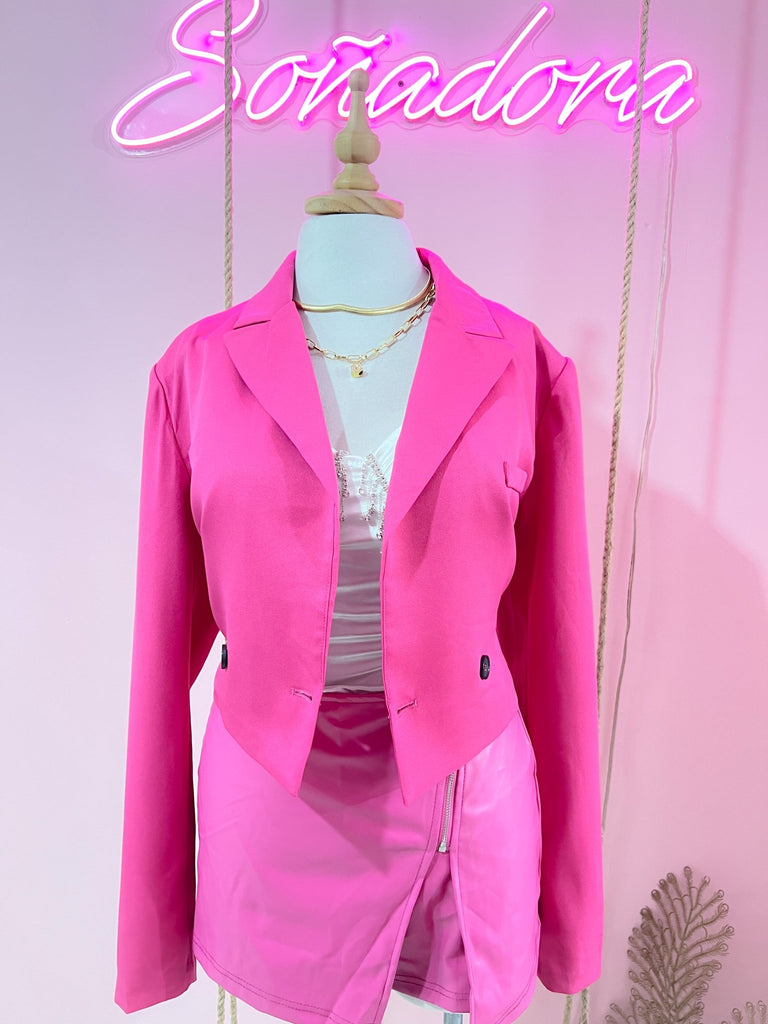 blazer fucsia